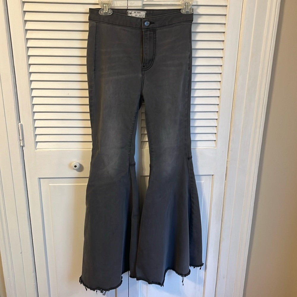 Slate Colored FP bell bottom jeans
